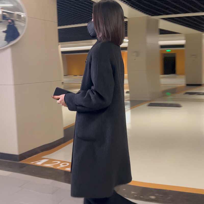 迪芬璐嘉羊毛双面呢拆卸鹅绒内胆