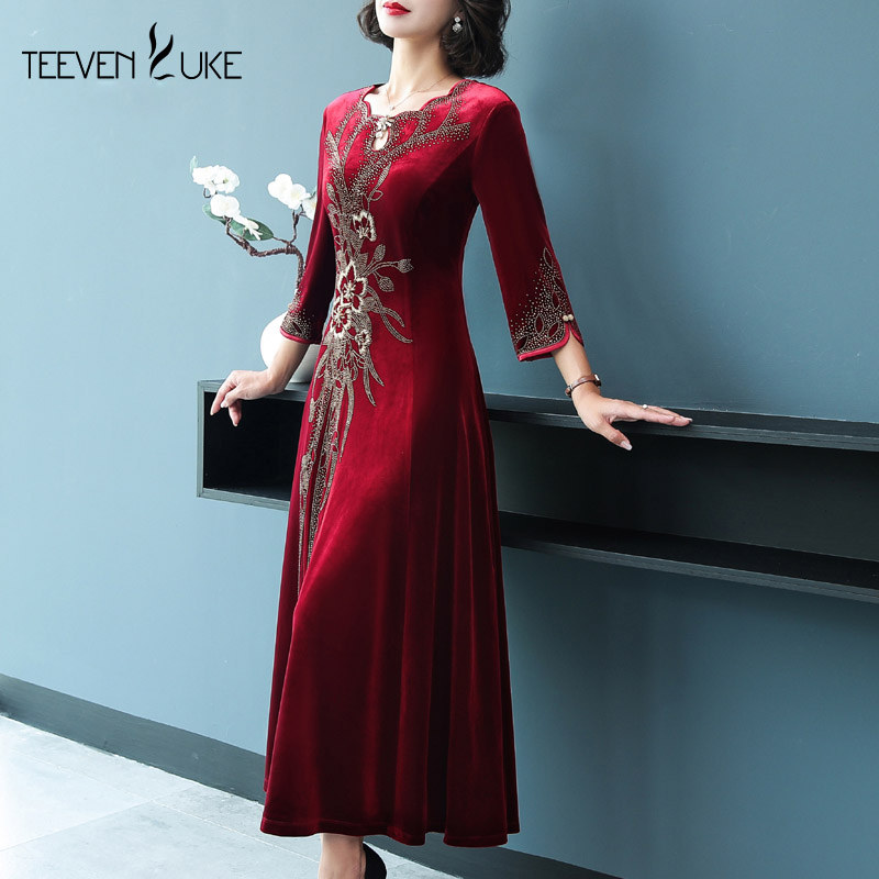 迪芬·璐嘉喜婆婆婚宴礼服