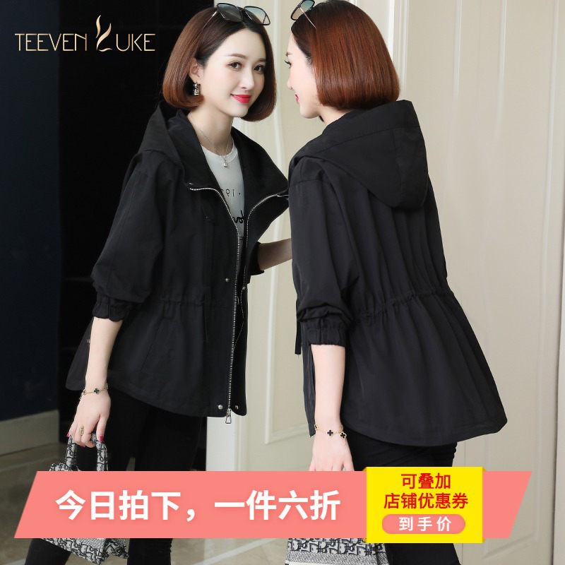 韩版气质流行女装休闲宽松风衣