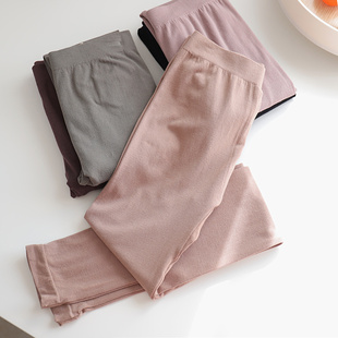自留塞德纳秋冬薄莫代尔面膜秋裤无缝舒适无感高弹力保暖女打底裤