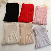 不勒女生保暖裤 塞德纳秋冬超薄竹纤维棉透气打底秋裤 无缝提臀修身