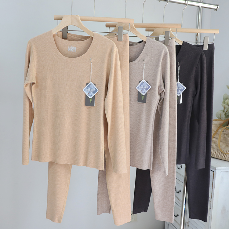 秋冬羽绒蚕丝棉发热磨毛保暖打底长裤上衣长袖圆领无痕女内衣套装,女士内衣/男士内衣/家居服,保暖套装,淘宝优惠券,粉丝福利购,淘宝优惠卷