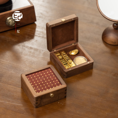 实木金条收纳盒10g/5g抽屉内