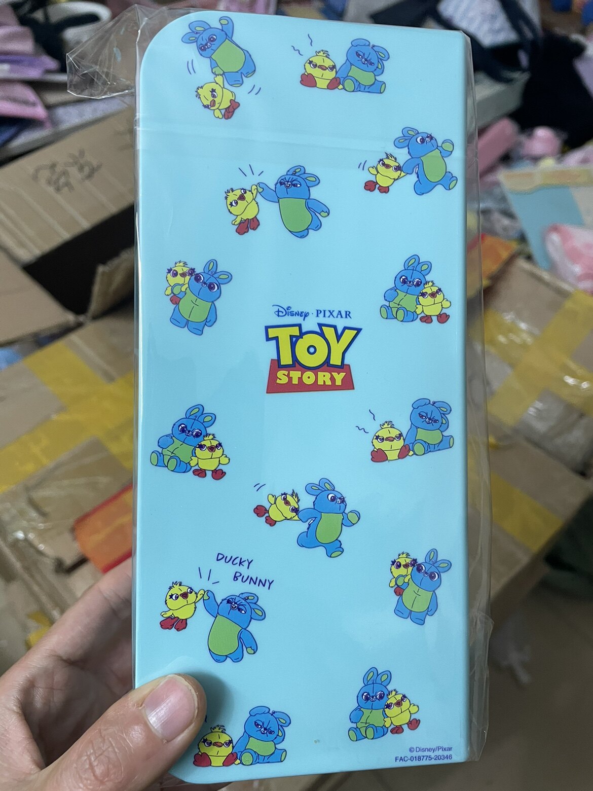 日单东迪玩具总动员ducky和Bunny厚实资料桌面收纳整理笔筒