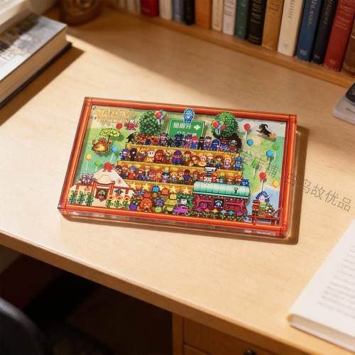 星露谷周边stardewvalley全家福亚克力浮雕冰箱贴强磁立体送礼1枚