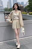 新款现货！个性小心机设计防晒三件套薄款150-X8200-P125-K188，女装套装/套裙，浙宝007（原150)
