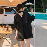 现货买家秀！新款小心机设计感拼接防晒套装286A，女装套装/套裙，浙宝007（原150)