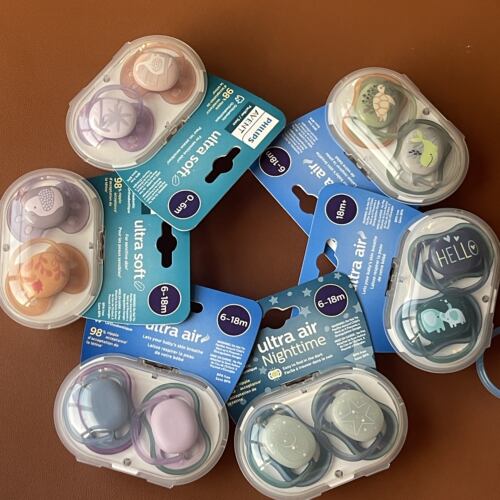 AVENT/新安怡婴儿安抚奶嘴马卡龙系列夜光用0-6-18硅胶安睡型安慰