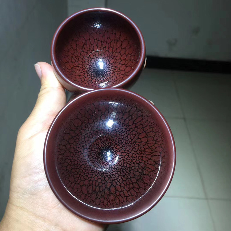 实体店可批　建盏小套自由搭配对杯茶具随手送礼张庭付红鹧鸪茶杯
