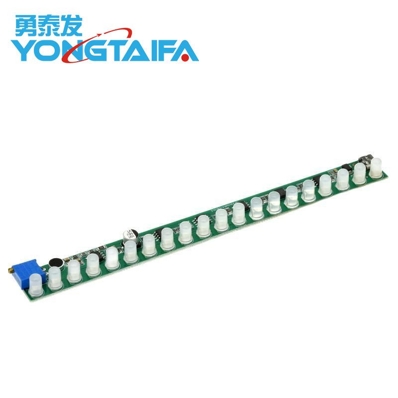 单声道声控电平指示器音乐旋律灯音频感应灯四色混装灵敏度可调