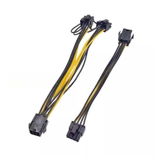 6p转8p电脑供电线 6P转8P延长线显卡延长线6pin转8pin显卡电源线