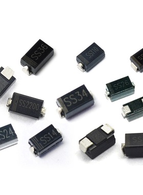1N4007 SS12/14/24/34/36/54 5819 1N5824二极管贴片M7肖特基整流