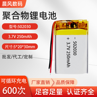 3.7V502030聚合物蓝牙音箱