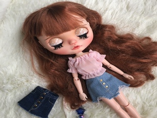 【在售】一字肩上衣 小布blythe娃衣 az/ob24/holala尺寸