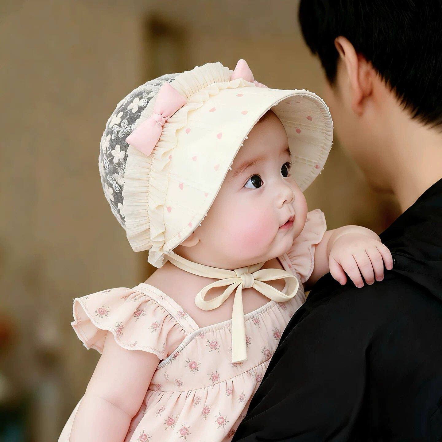 婴幼儿帽子夏季薄款遮阳防晒