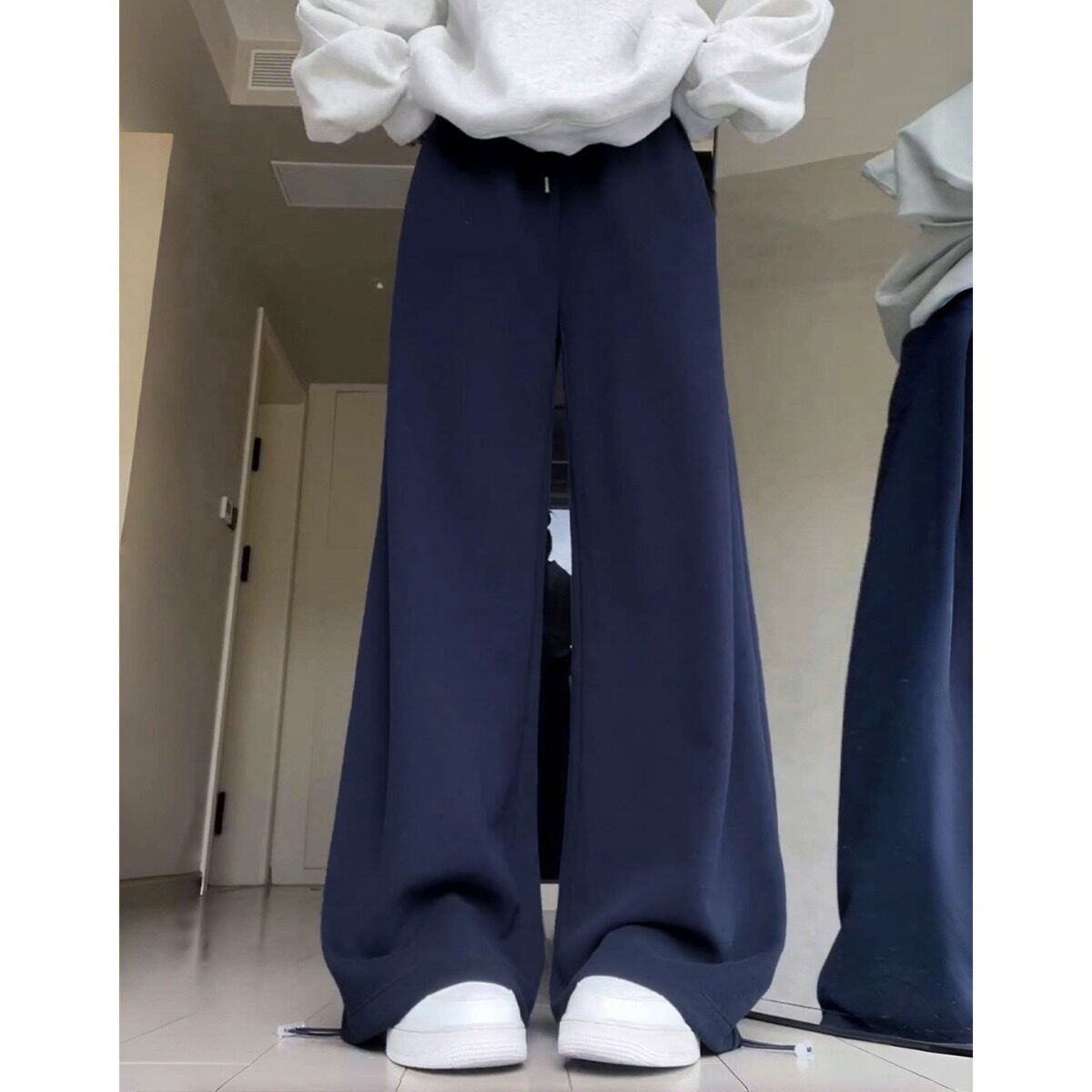 藏青色运动裤女秋季2026