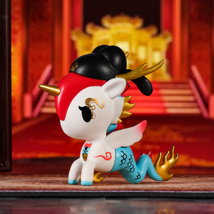 跨境正版授权tokidoki淘奇多奇梦回汉唐系列盲盒小马手办公仔摆件