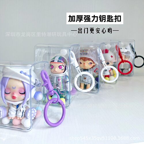 立体遛娃包透明PVC盲盒挂包