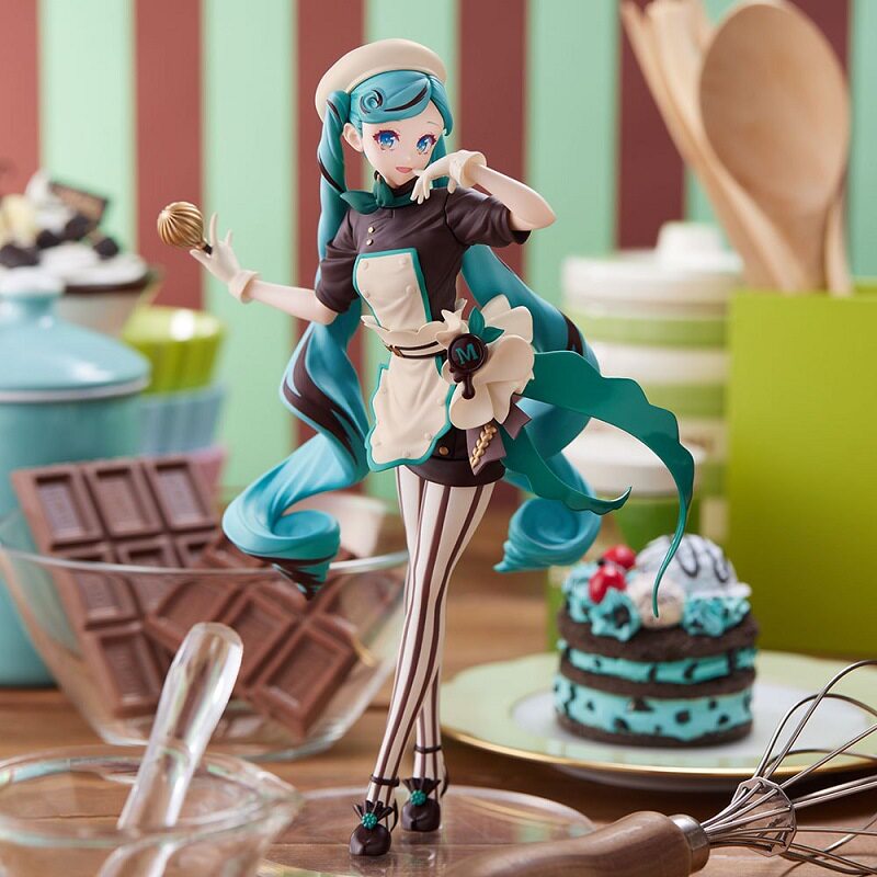 跨境正版现货 SEGA世嘉 初音未来 黑巧克力 糕点师 MIKU 手办景品