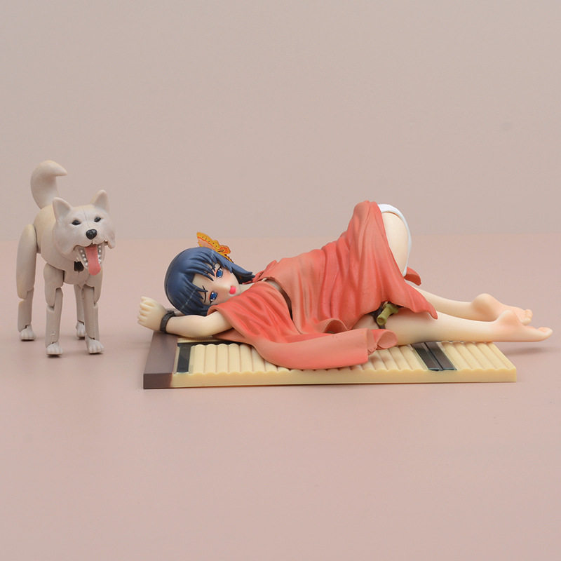 跨境 第二弹 蝶夢之蝶 小蝶 蝶子 带狗盒装手办摆件模型关节可动