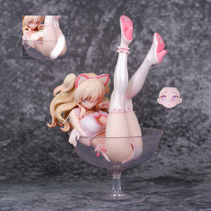 跨境 动漫酒杯少女 酒杯女郎 原画猫耳娘 美少女盒装手办模型摆件