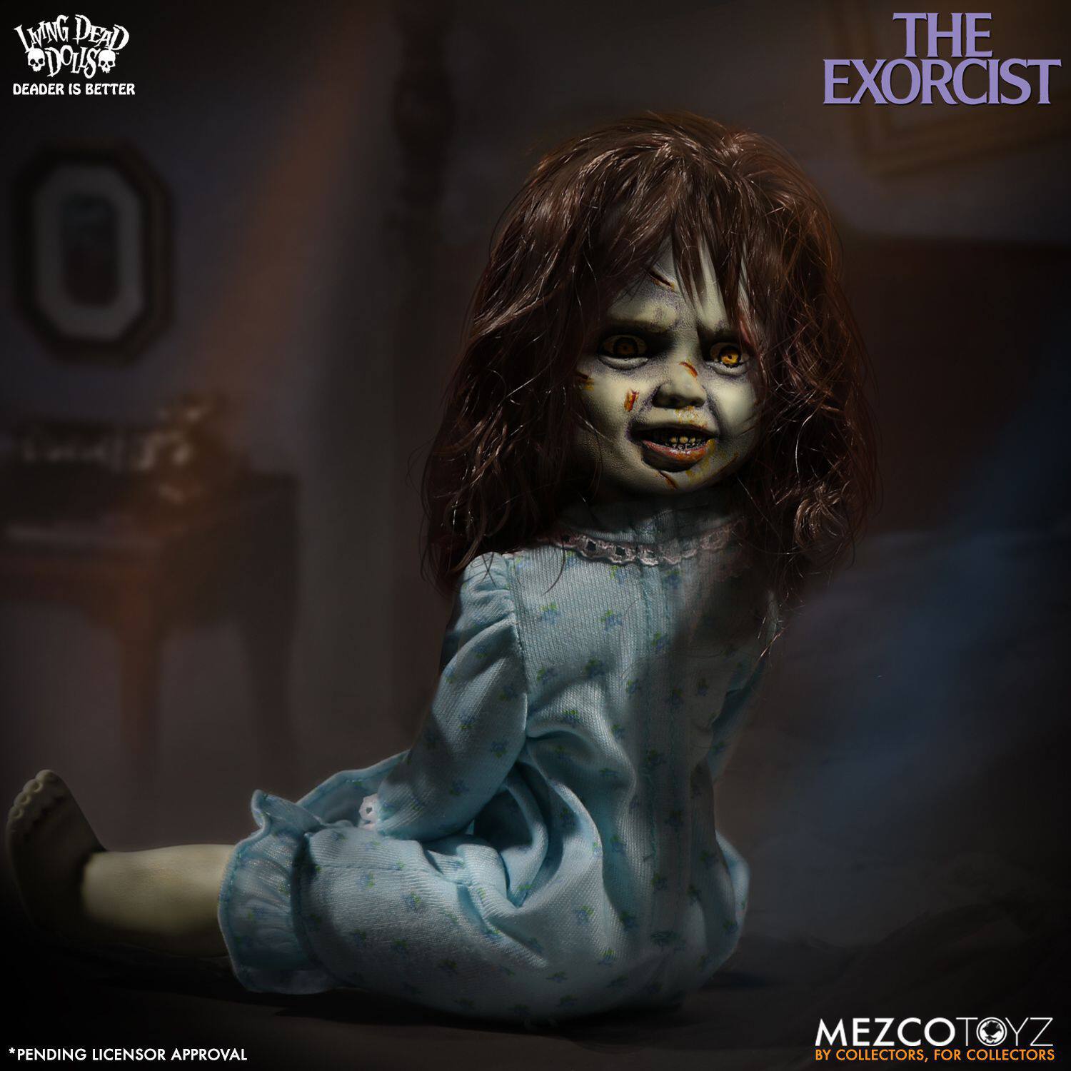跨境 动漫 新款 同人 MEZCO 10寸活死人娃娃驱魔人The Ex orcist