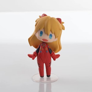 跨境动漫周边EVA Q版 明日香 绫波丽 真希波 美少女系列 盒装手办