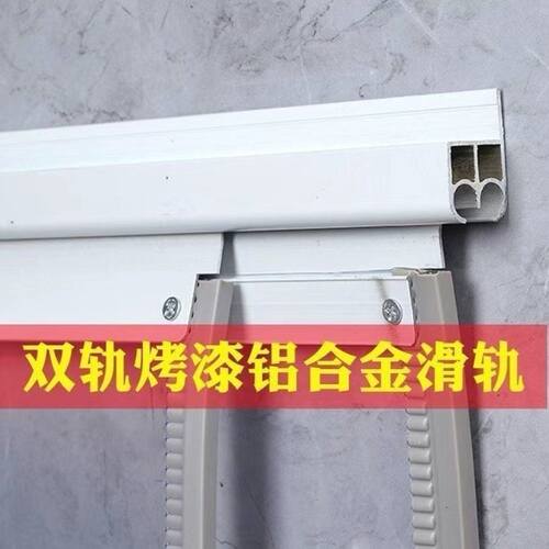 空调门帘塑料透明磁吸门帘推拉滑动双轨道商场车间隔冷隔热皮门帘