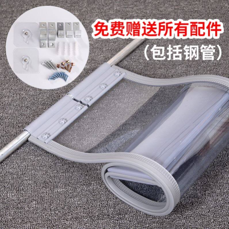 超市门口挡风门帘ktv隔音塑料保温隔冷热pvc穿杆隔断帘四季通用夏图片