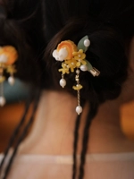 Заколка-крабик, изысканный демисезонный аксессуар для волос с кисточками, хвостик, заколка для волос