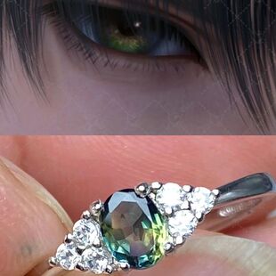 《恋与深空》黎深眼睛戒指同人衍生高颜值高级感百搭时尚精致戒指