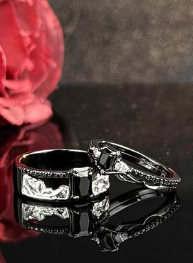 秦彻情侣羁绊同款戒指黑色