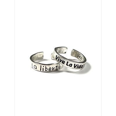 vivalavida戒指人生万岁对戒