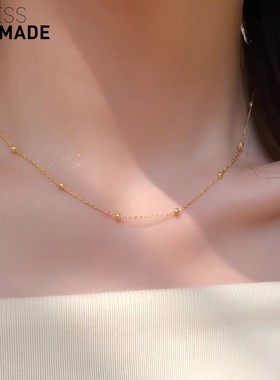 新升级含金量5%14K满天星金珠链