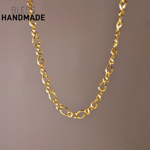 原创粗8字水波14KGF手链不掉色