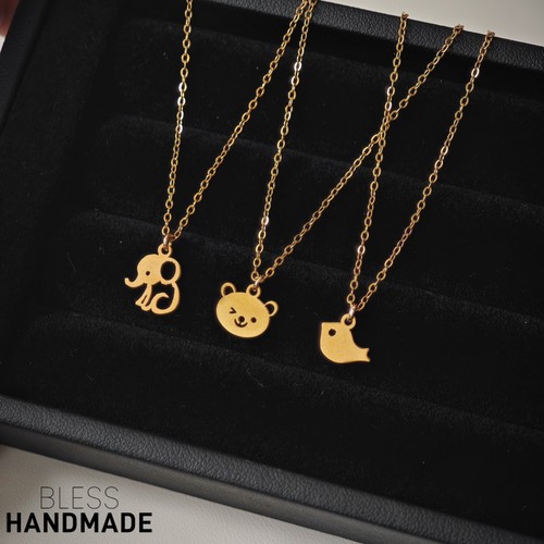 含金量5%小动物14KGF项链女