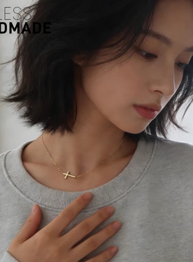 含金量5%平衡14KGF十字架项链