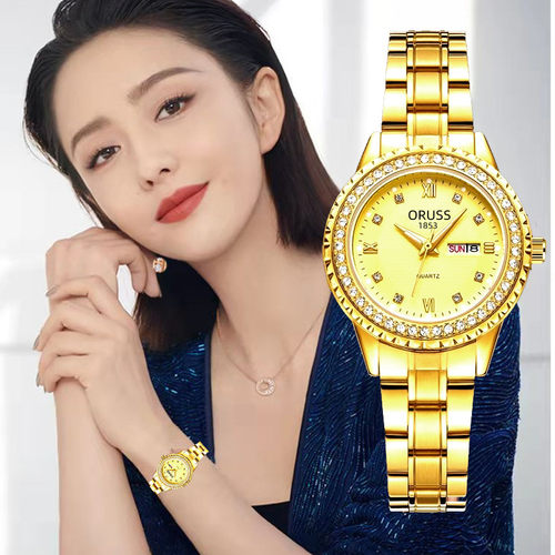 奥瑞时百搭时尚女镶钻手表气质