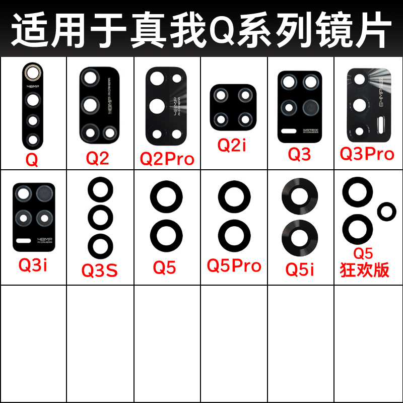 适用于Q5Pro后摄像头镜片镜片