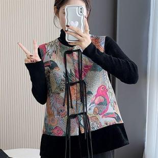 盘扣多巴胺穿搭国风马甲红坎肩五小个子妈妈装 2025年春季 新中式