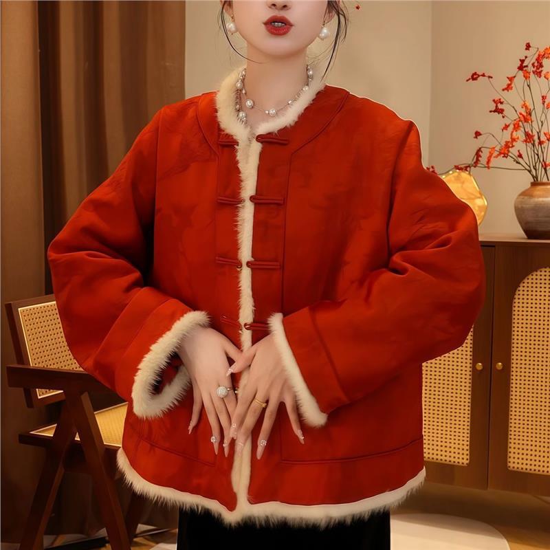 新中式复古国风气质圆领上衣