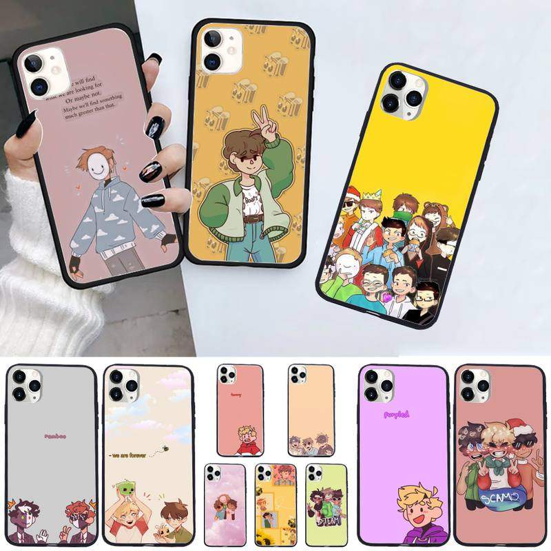 Dream Team Smp Anime Phone Case for iPhone 11 12 pro XS MAX