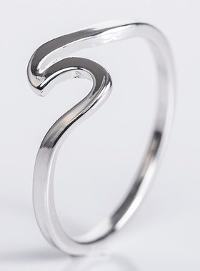 NEW Wave Ring Wedding Women Ring Women Party Ring波浪戒指