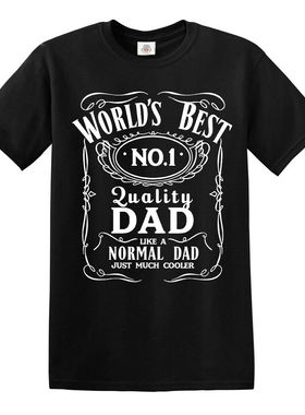 Worlds Best Dad No.1 Men T-Shirts Gift Dad Father's Day Tee