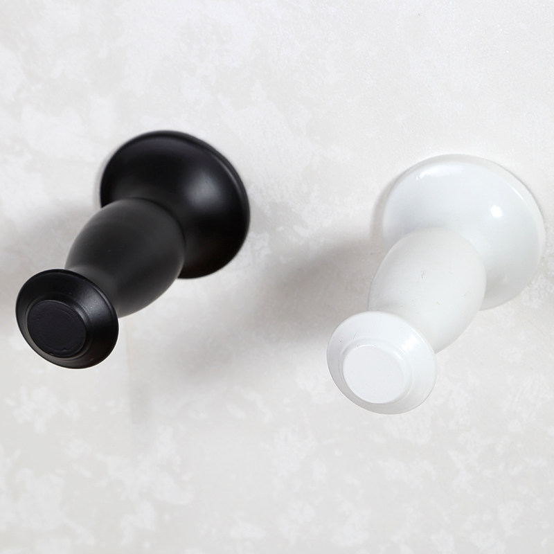 Clothing store hook on the wall point hanging positive pylons Clothes hook black and white wrought iron single hook Bedroom door back coat hook