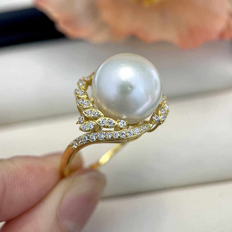 S925纯银大气新款精致DIY镶锆石