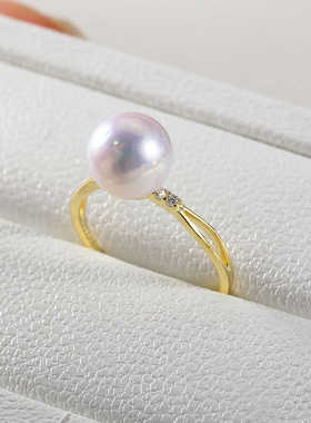 S925纯银极简新款交叉珍珠配件