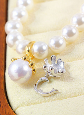 S925银爪托珍珠吊坠空托DIY