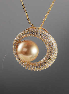 S925纯银复古气质新款华贵空托