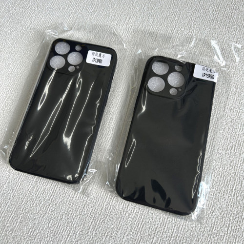 适用苹果16 15 14 Pro Max iPhone13 12 pro 11 XR XSMAX 8/7PLUS 17 Air 直边磨砂手机壳 硅胶软套纯色黑壳